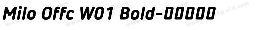 Milo Offc W01 Bold字体转换